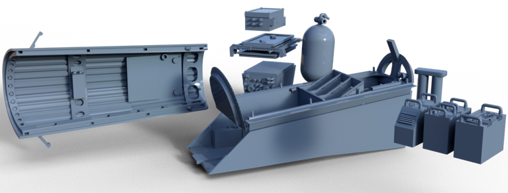 Mirage IIIE avionic compartment